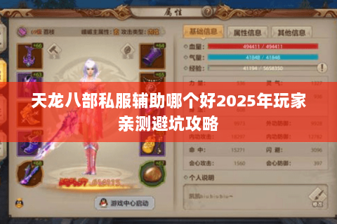 天龙八部私服辅助哪个好2025年玩家亲测避坑攻略 天龙八部私服辅助哪个好2025年玩家亲测避坑攻略