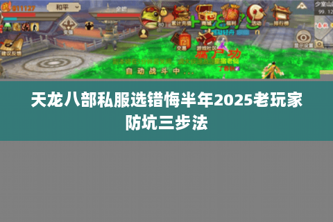 天龙八部私服选错悔半年2025老玩家防坑三步法 天龙八部私服选错悔半年2025老玩家防坑三步法