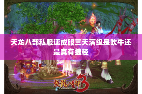 天龙八部私服速成服三天满级是吹牛还是真有捷径