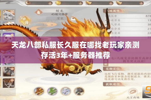 天龙八部私服长久服在哪找老玩家亲测存活3年+服务器推荐