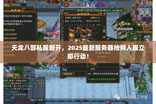 天龙八部私服新开，2025最新服务器抢鲜入服立即行动！