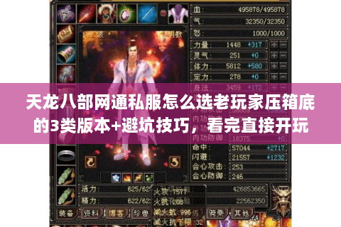 天龙八部网通私服怎么选老玩家压箱底的3类版本+避坑技巧，看完直接开玩