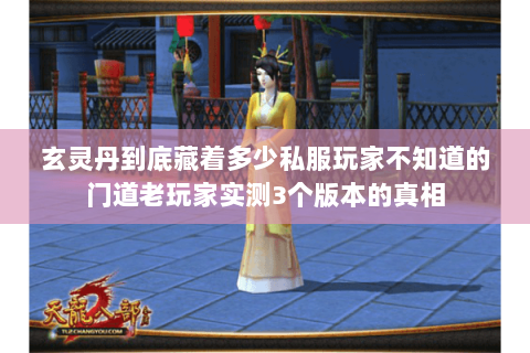 玄灵丹到底藏着多少私服玩家不知道的门道老玩家实测3个版本的真相