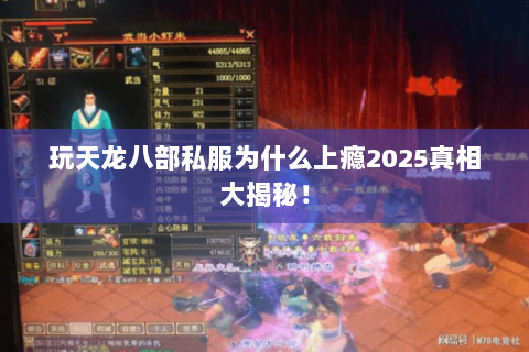 玩天龙八部私服为什么上瘾2025真相大揭秘! 玩天龙八部私服为什么上瘾2025真相大揭秘!