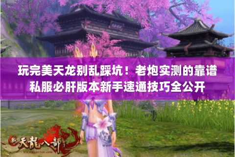 玩完美天龙别乱踩坑！老炮实测的靠谱私服必肝版本新手速通技巧全公开