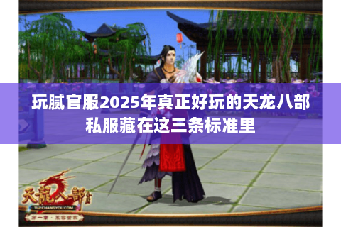 玩腻官服2025年真正好玩的天龙八部私服藏在这三条标准里