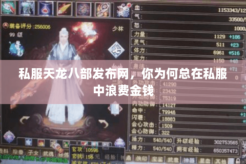 私服天龙八部发布网,你为何总在私服中浪费金钱 私服天龙八部发布网,你为何总在私服中浪费金钱