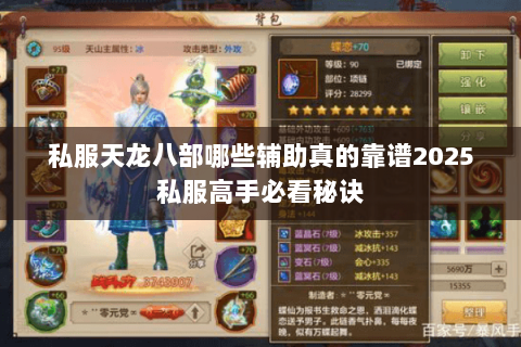 私服天龙八部哪些辅助真的靠谱2025私服高手必看秘诀