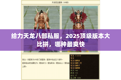给力天龙八部私服,2025顶级版本大比拼,哪种最爽快 给力天龙八部私服,2025顶级版本大比拼,哪种最爽快