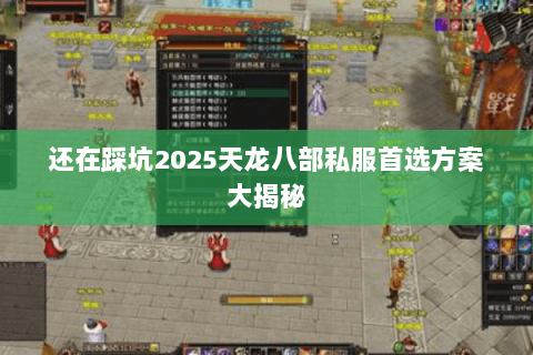 还在踩坑2025天龙八部私服首选方案大揭秘