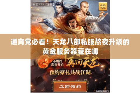 通宵党必看!天龙八部私服熬夜升级的黄金服务器藏在哪 通宵党必看!天龙八部私服熬夜升级的黄金服务器藏在哪