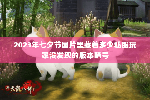 2023年七夕节图片里藏着多少私服玩家没发现的版本暗号 2023年七夕节图片里藏着多少私服玩家没发现的版本暗号
