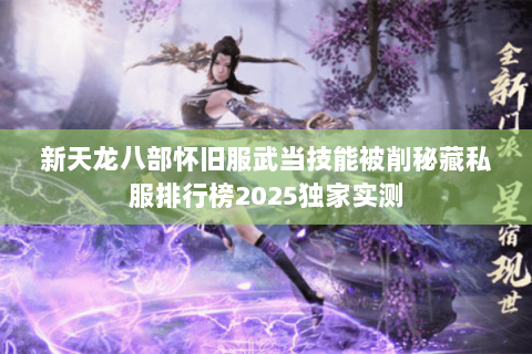 新天龙八部怀旧服武当技能被削秘藏私服排行榜2025独家实测 新天龙八部怀旧服武当技能被削秘藏私服排行榜2025独家实测