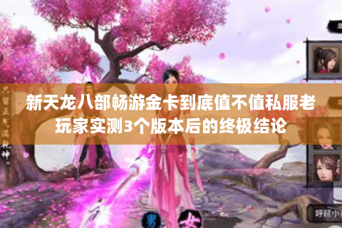 新天龙八部畅游金卡到底值不值私服老玩家实测3个版本后的终极结论 新天龙八部畅游金卡到底值不值私服老玩家实测3个版本后的终极结论
