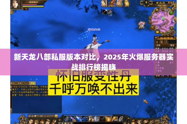 新天龙八部私服版本对比,2025年火爆服务器实战排行榜揭晓 新天龙八部私服版本对比,2025年火爆服务器实战排行榜揭晓