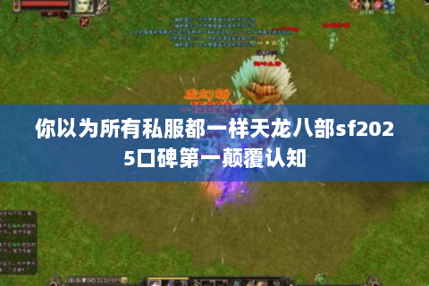 你以为所有私服都一样天龙八部sf2025口碑第一颠覆认知 你以为所有私服都一样天龙八部sf2025口碑第一颠覆认知