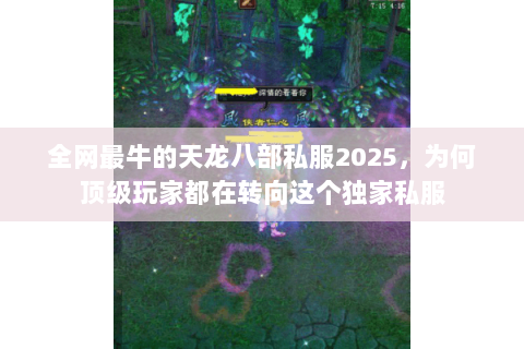 全网最牛的天龙八部私服2025,为何顶级玩家都在转向这个独家私服 全网最牛的天龙八部私服2025,为何顶级玩家都在转向这个独家私服