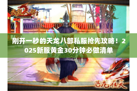 刚开一秒的天龙八部私服抢先攻略！2025新服黄金30分钟必做清单
