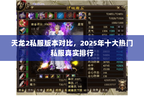 天龙2私服版本对比,2025年十大热门私服真实排行 天龙2私服版本对比,2025年十大热门私服真实排行