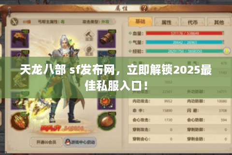 天龙八部 sf发布网，立即解锁2025最佳私服入口！