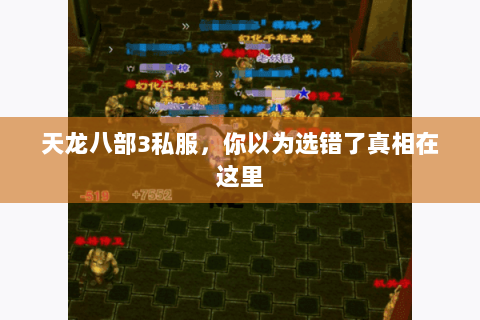 天龙八部3私服,你以为选错了真相在这里 天龙八部3私服,你以为选错了真相在这里