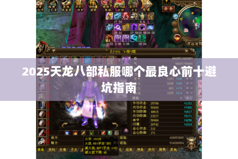 2025天龙八部私服哪个最良心前十避坑指南 2025天龙八部私服哪个最良心前十避坑指南