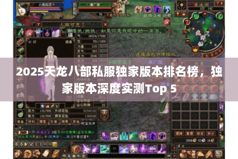 2025天龙八部私服独家版本排名榜,独家版本深度实测Top 5 2025天龙八部私服独家版本排名榜,独家版本深度实测Top 5