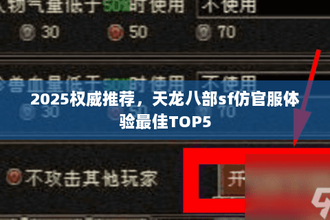 2025权威推荐,天龙八部sf仿官服体验最佳TOP5 2025权威推荐,天龙八部sf仿官服体验最佳TOP5