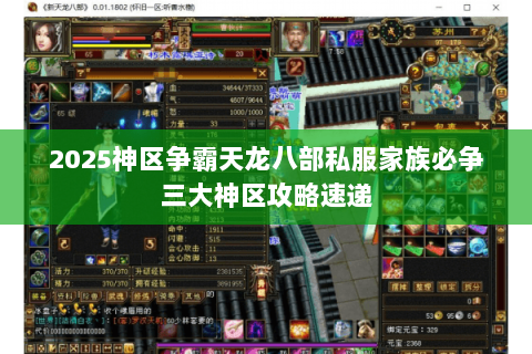 2025神区争霸天龙八部私服家族必争三大神区攻略速递 2025神区争霸天龙八部私服家族必争三大神区攻略速递