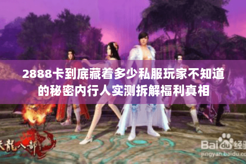 2888卡到底藏着多少私服玩家不知道的秘密内行人实测拆解福利真相 2888卡到底藏着多少私服玩家不知道的秘密内行人实测拆解福利真相
