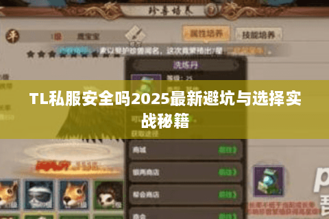 TL私服安全吗2025最新避坑与选择实战秘籍