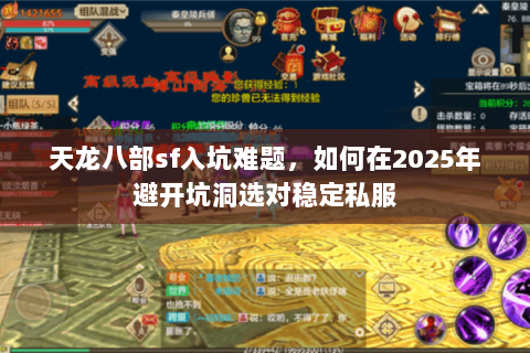天龙八部sf入坑难题,如何在2025年避开坑洞选对稳定私服 天龙八部sf入坑难题,如何在2025年避开坑洞选对稳定私服