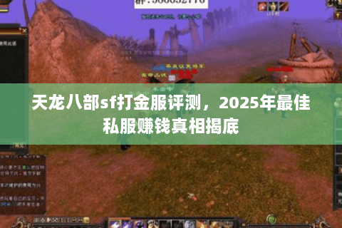 天龙八部sf打金服评测,2025年最佳私服赚钱真相揭底 天龙八部sf打金服评测,2025年最佳私服赚钱真相揭底