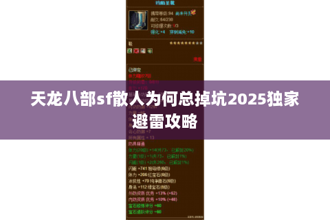 天龙八部sf散人为何总掉坑2025独家避雷攻略 天龙八部sf散人为何总掉坑2025独家避雷攻略