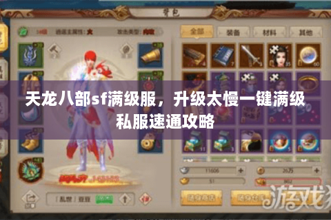 天龙八部sf满级服,升级太慢一键满级私服速通攻略 天龙八部sf满级服,升级太慢一键满级私服速通攻略