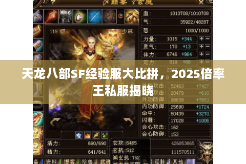 天龙八部SF经验服大比拼，2025倍率王私服揭晓