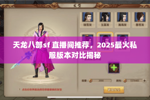 天龙八部sf 直播间推荐,2025最火私服版本对比揭秘 天龙八部sf 直播间推荐,2025最火私服版本对比揭秘