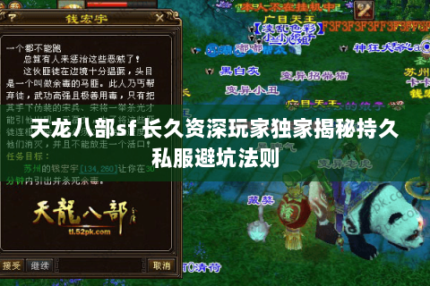 天龙八部sf 长久资深玩家独家揭秘持久私服避坑法则 天龙八部sf 长久资深玩家独家揭秘持久私服避坑法则
