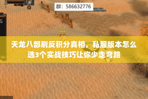 天龙八部刷反积分真相,私服版本怎么选3个实战技巧让你少走弯路 天龙八部刷反积分真相,私服版本怎么选3个实战技巧让你少走弯路