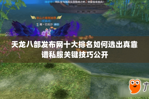 天龙八部发布网十大排名如何选出真靠谱私服关键技巧公开