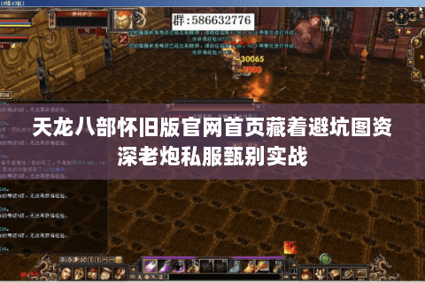 天龙八部怀旧版官网首页藏着避坑图资深老炮私服甄别实战 天龙八部怀旧版官网首页藏着避坑图资深老炮私服甄别实战
