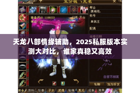 天龙八部情缘辅助,2025私服版本实测大对比,谁家真稳又高效 天龙八部情缘辅助,2025私服版本实测大对比,谁家真稳又高效