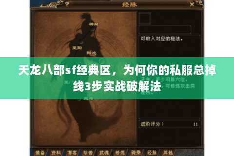 天龙八部sf经典区,为何你的私服总掉线3步实战破解法 天龙八部sf经典区,为何你的私服总掉线3步实战破解法