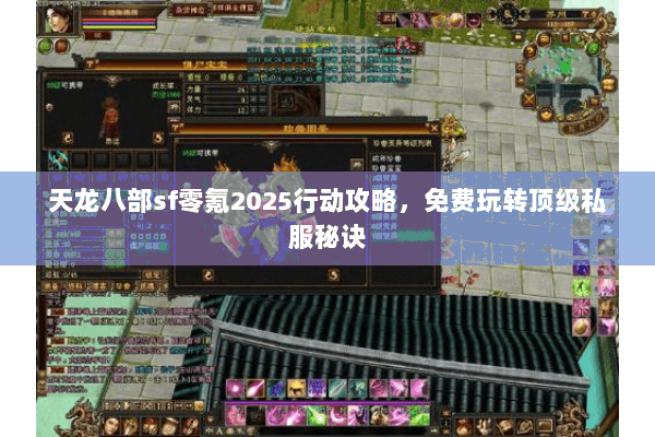 天龙八部sf零氪2025行动攻略，免费玩转顶级私服秘诀