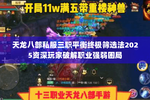 天龙八部私服三职平衡终极筛选法2025资深玩家破解职业强弱困局