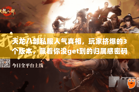 天龙八部私服人气真相,玩家挤爆的3个版本,藏着你没get到的归属感密码 天龙八部私服人气真相,玩家挤爆的3个版本,藏着你没get到的归属感密码