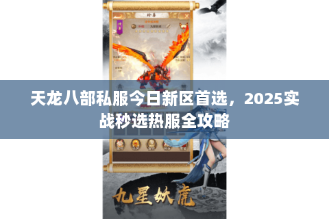 天龙八部私服今日新区首选,2025实战秒选热服全攻略 天龙八部私服今日新区首选,2025实战秒选热服全攻略