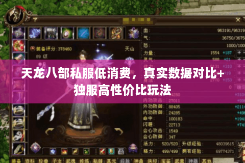 天龙八部私服低消费,真实数据对比+独服高性价比玩法 天龙八部私服低消费,真实数据对比+独服高性价比玩法