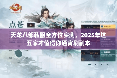 天龙八部私服全方位实测,2025年这五家才值得你通宵刷副本 天龙八部私服全方位实测,2025年这五家才值得你通宵刷副本