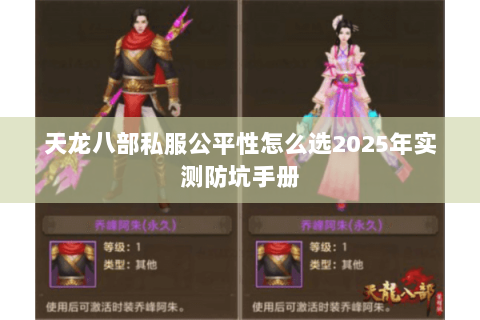 天龙八部私服公平性怎么选2025年实测防坑手册 天龙八部私服公平性怎么选2025年实测防坑手册
